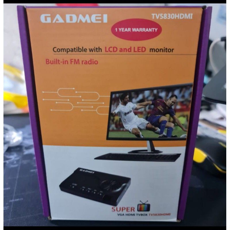 NEW TV TUNER GADMEI 5830 BISA HDMI & VGA TV BOX /TV TUNER/TV 5830