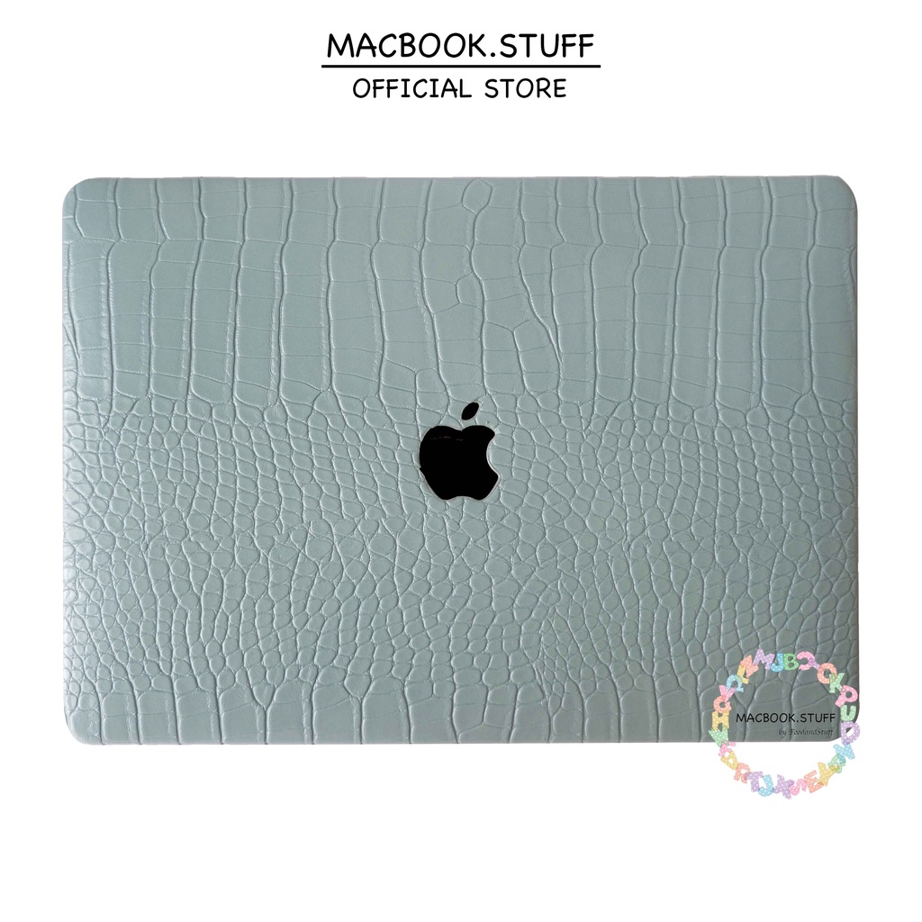 MACBOOK CASE CROCODILE KULIT LEATHER BUAYA CROCO MINT NEW AIR PRO 11 12 13 14 15 16 INCH NON /  WITH CD ROOM / TOUCHBAR / TOUCH ID / M1 M2 Max 2020 2021 2022