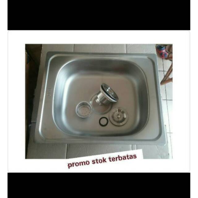 Bak cuci piring uk 40x50x15cm+afur stanlis full stainless 304 perlngkpn dapur dan westafel