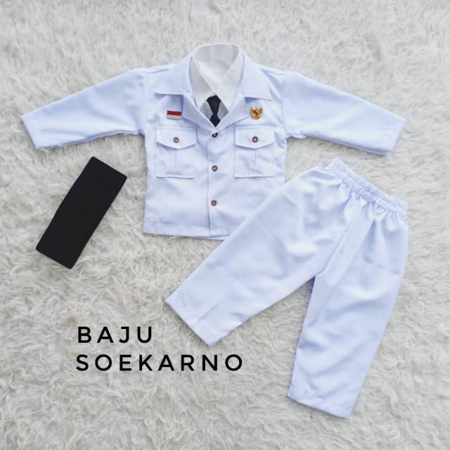 FREE PECI HITAM - SETELAN JAS BAJU SOEKARNO PEJUANG PAHLAWAN KARNAVAL ANAK DAN DEWASA 17 AGUSTUS AGU
