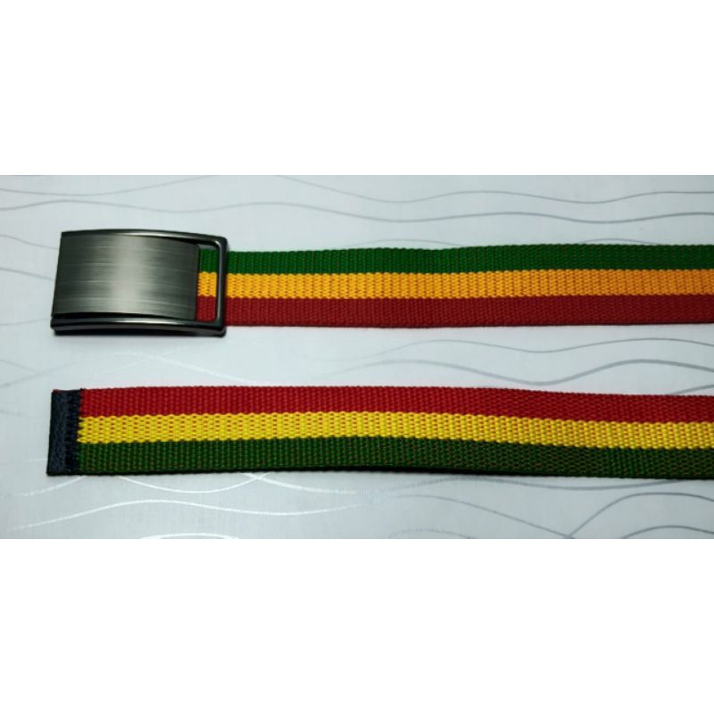 Ikat pinggang rasta/Ikat pinggang kanvas/Ikat pinggang jepit/Ikat pinggang regge/Ikat pinggang katun