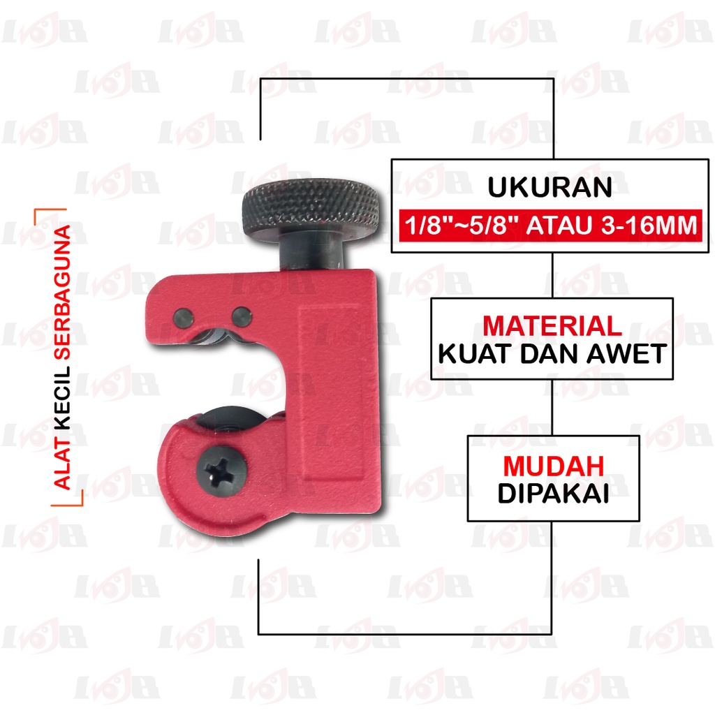 Tube Cutter Alat Potong Pipa Besi Alumunium Tembaga Cuter Pisau Gergaji Mata Bulat