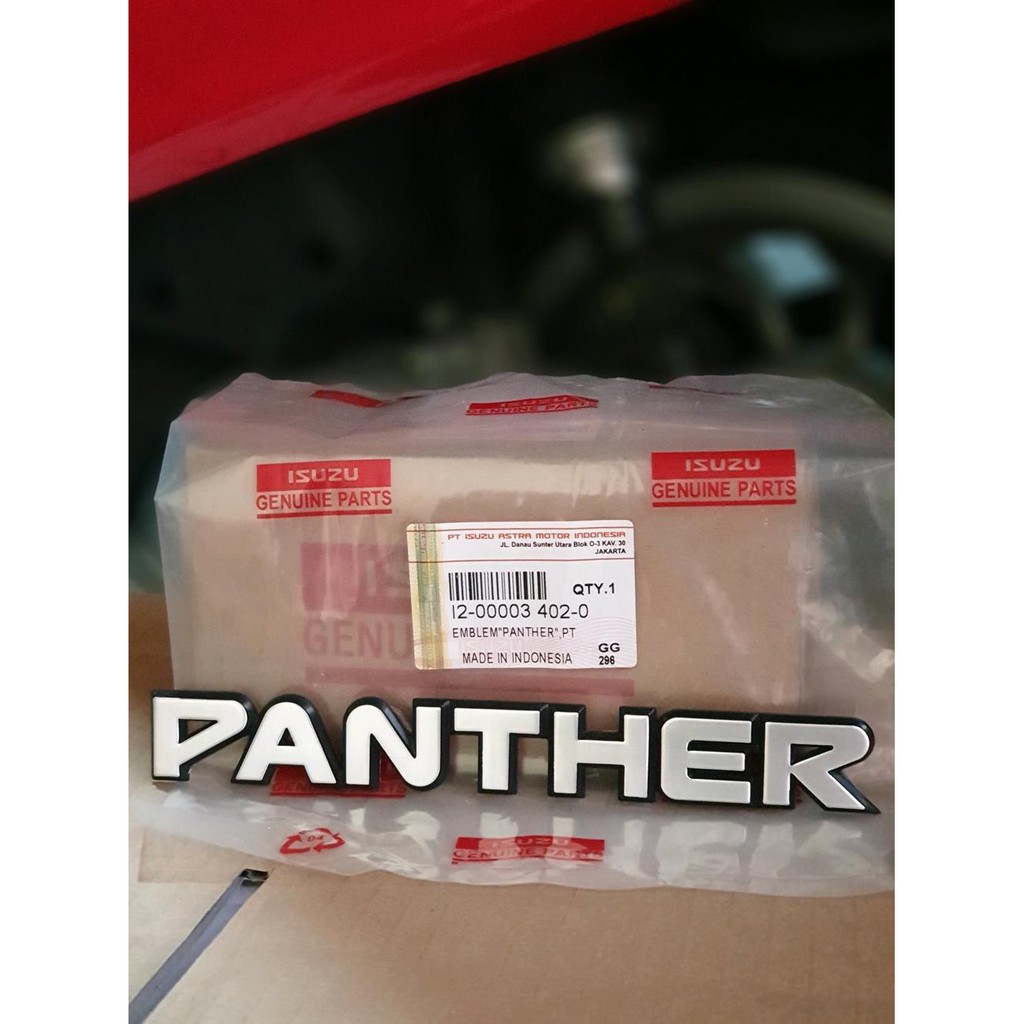 emblem PANTHER Isuzu Genuine Part untuk Isuzu Panther Kotak