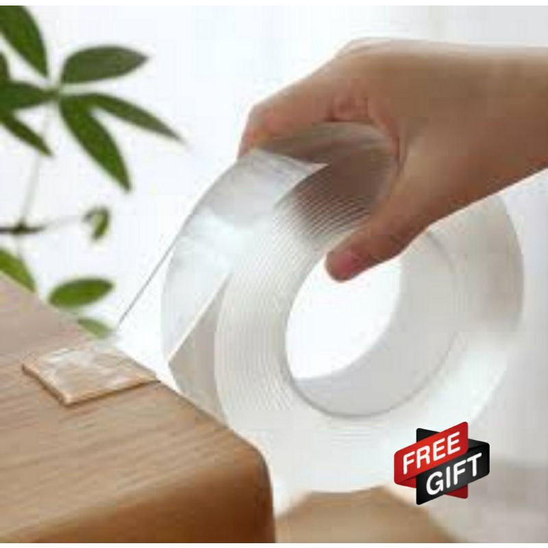 

Double Tap Nano Double Tape Super Tape Kuat Tanpa Bekas Bisa Dicuci 2mm x 3m