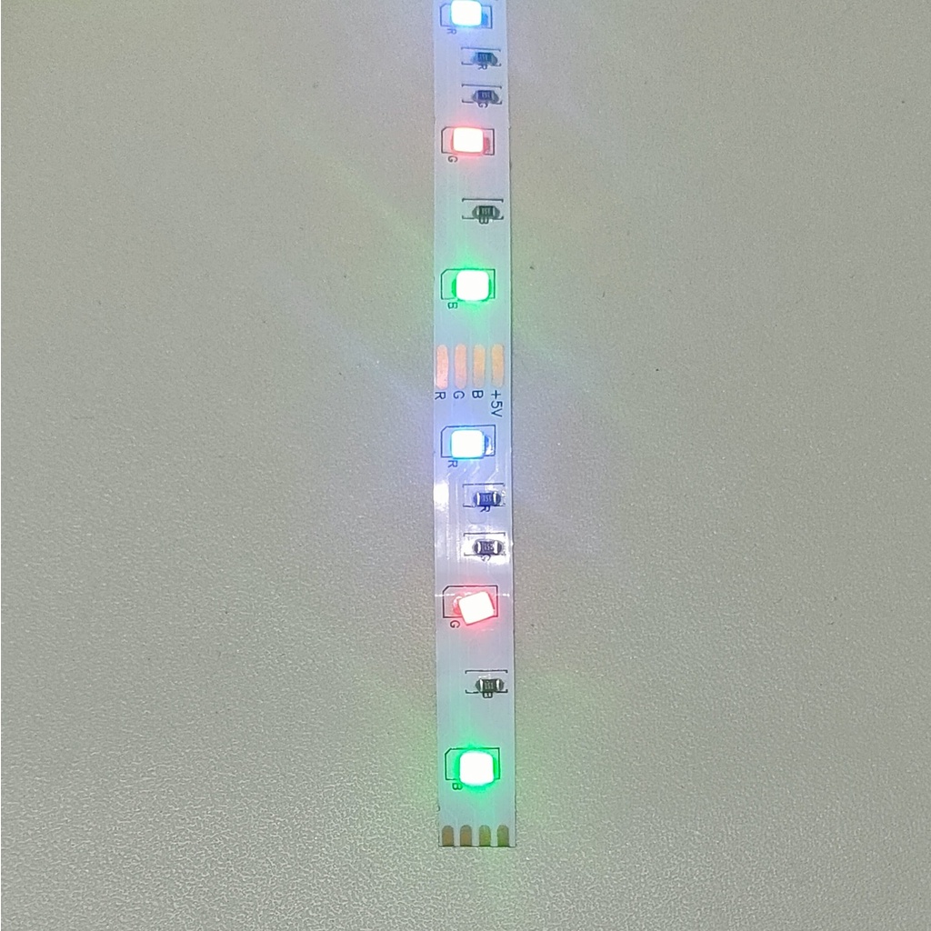 LED Strip DC 5V RGB 3528 IP33 3 Warna Per Setengah Meter