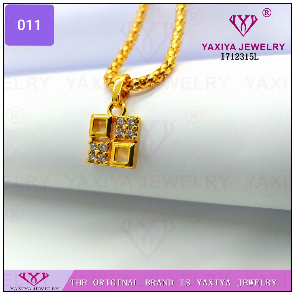 

Liontin Emas permata Perhiasan imitasi Gold 18k Yaxiya Jewelry 011