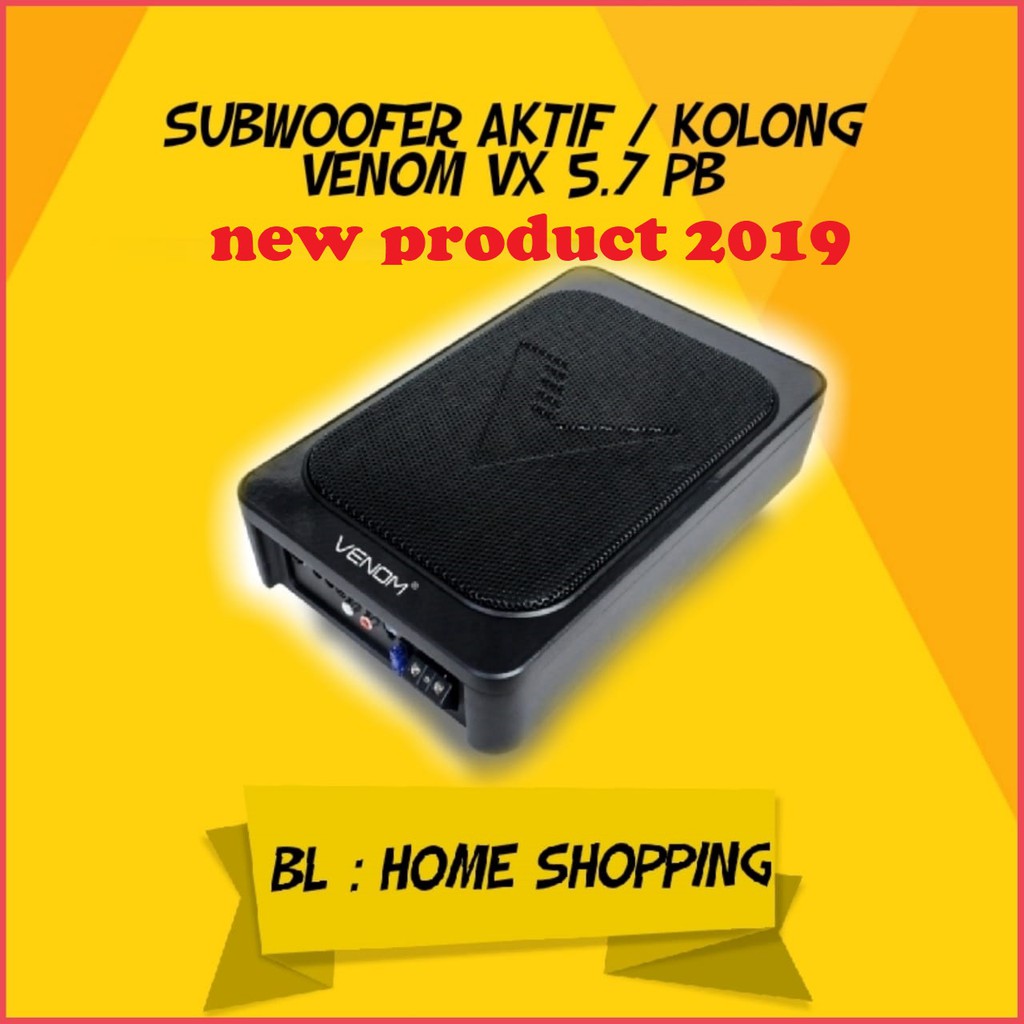Subwofer Aktif Venom VX5.7PB Subwoofer Kolong Venom VX 5.7 Original Dan Bergaransi 1th