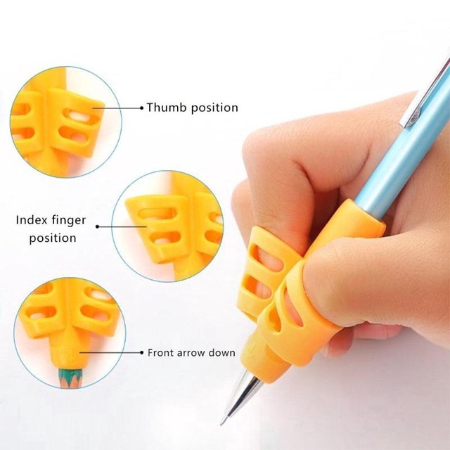 3PCS Pencil Holder Pen Writing Aid Grip Postute Correction