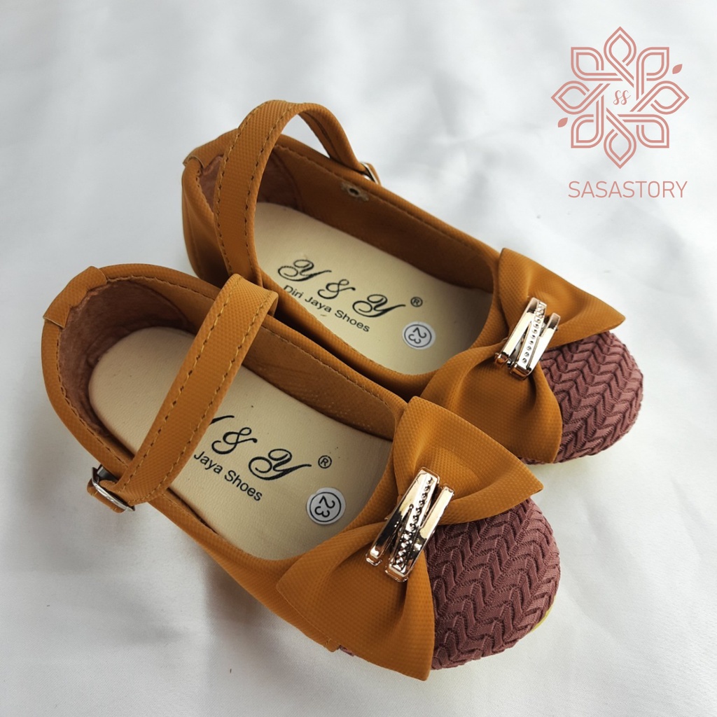 [TAMAN SEPATUKU] SEPATU TRENDY MURAH FLATSHOES ANAK PEREMPUAN TALI 5 6 7 8  TAHUN HAX10