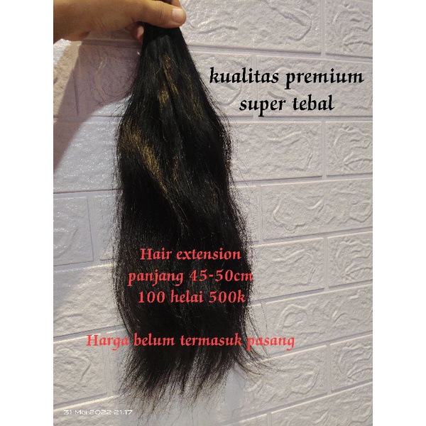 Hair extension / rambut sambung asli / rambut sambungan