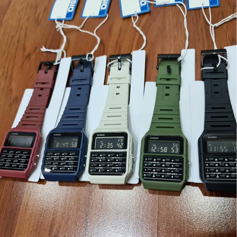 Jam tangan Digital Pria wanita Casio Calculator CA-53WF Original retro vintage