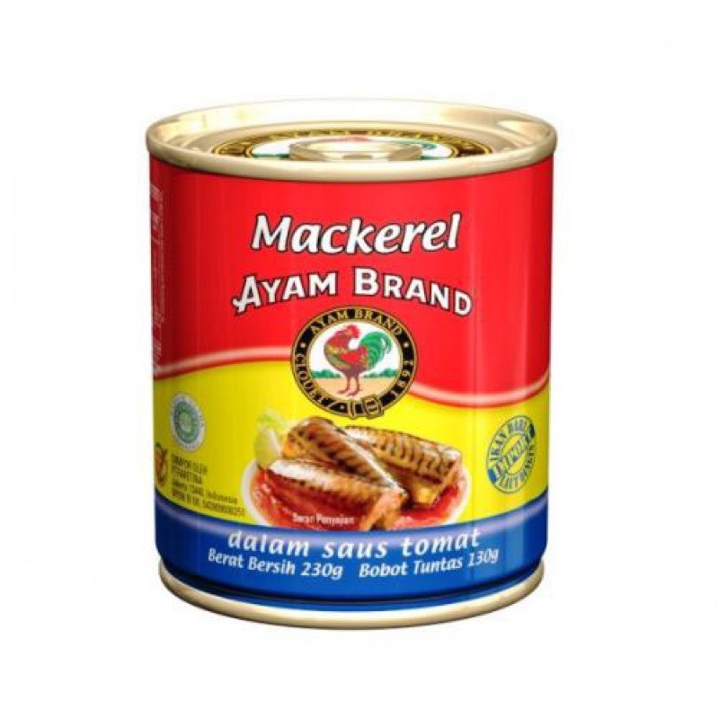 

Mackerel Ayam Brand 230gr