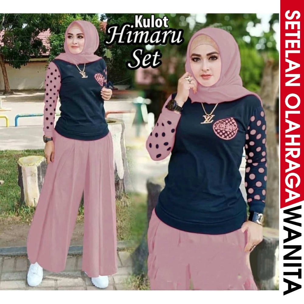 Baju Olahraga Muslimah Buntiq Setelan Kaos Olahraga dan Celana Olahraga Muslimah i.39062610.566055