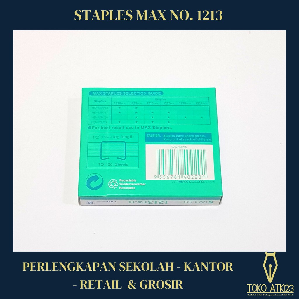 Staples / Isi Jepretan Merk Max No. 1213