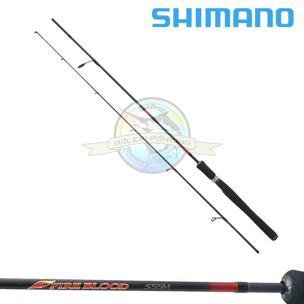 Joran Pancing Shimano Fire Blood S55M 8-16LB Fiji Alconite Guide