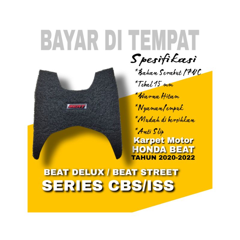 karpet motor beat 2020/karpet beat 2021/karpet beat deluxe/karpet beat street/series cns-iss