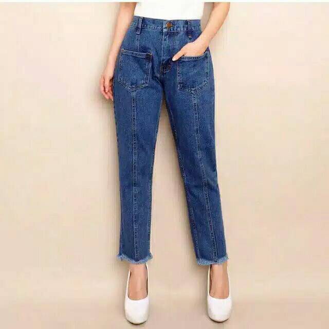 CELANA JENS WANITA KOREA JUMBO BANYAK VARIAN BAGGY PANT KULOT JEANS KOREAN STYLE BOYFRIEND RAWIS BORDIR KEKINIAN TERBARU