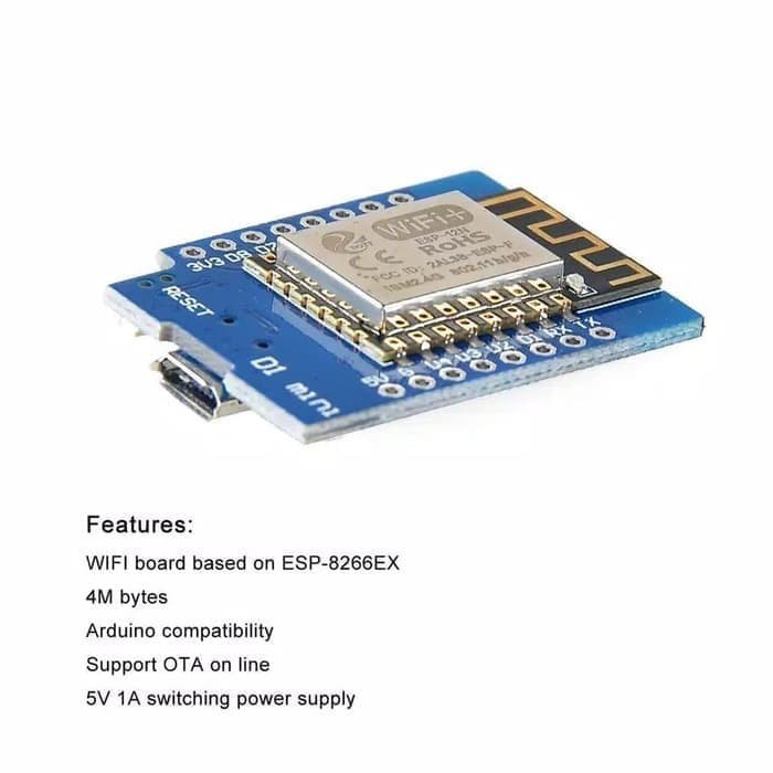 D1 WIFI mini V2 NodeMcu based on ESP8266 development board