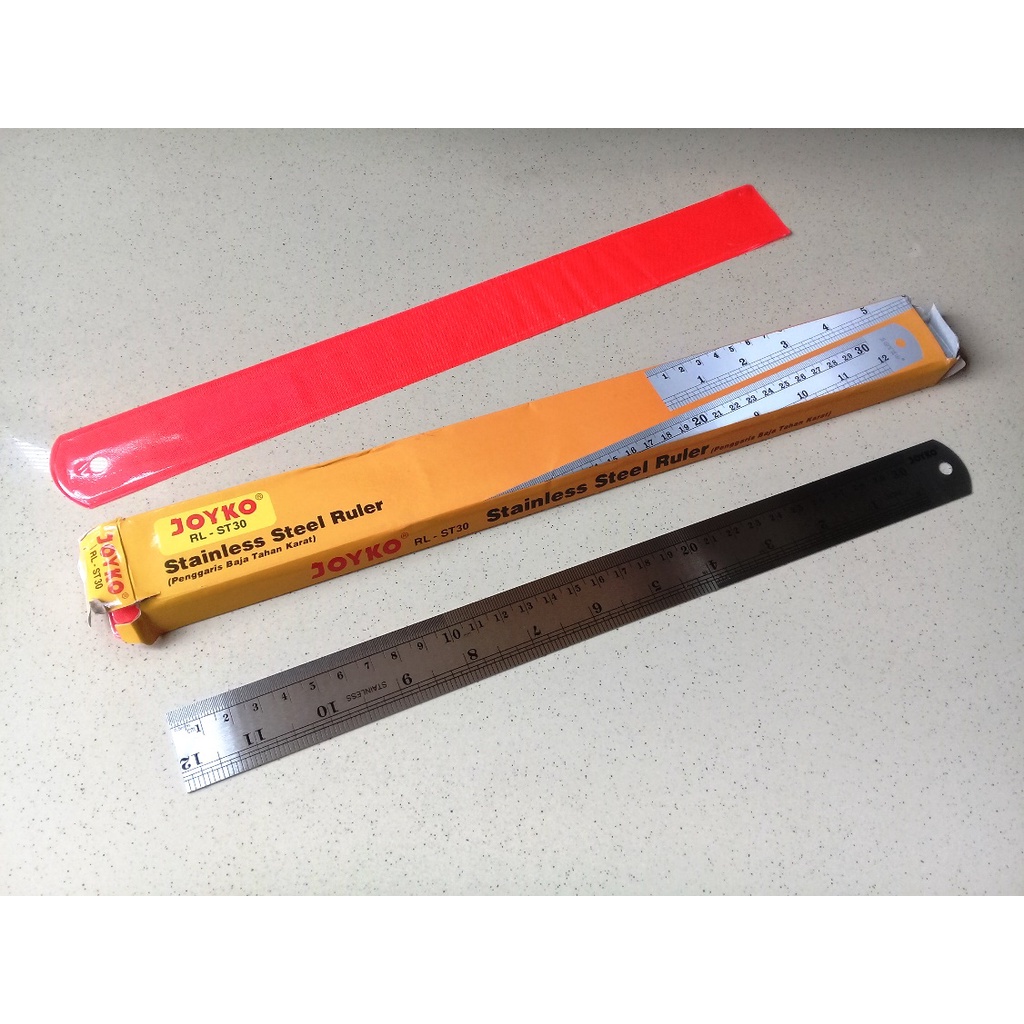 

Penggaris Besi 30 cm Stainless Steel Ruler - Joyko