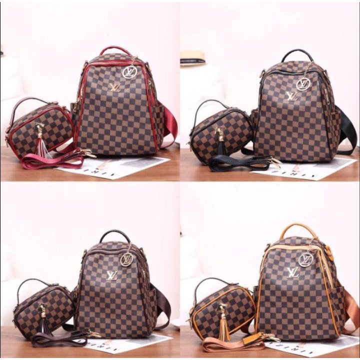 Ransel LV 1718# VIC 3 fungsi set 2in1 TAS BATAM MURAH TAS IMPORT TAS BRANDED TAS TERMURAH