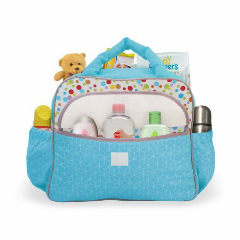 Omiland Tas Bayi Medium Cube Series OBT4521 BIRU / KADO BAYI