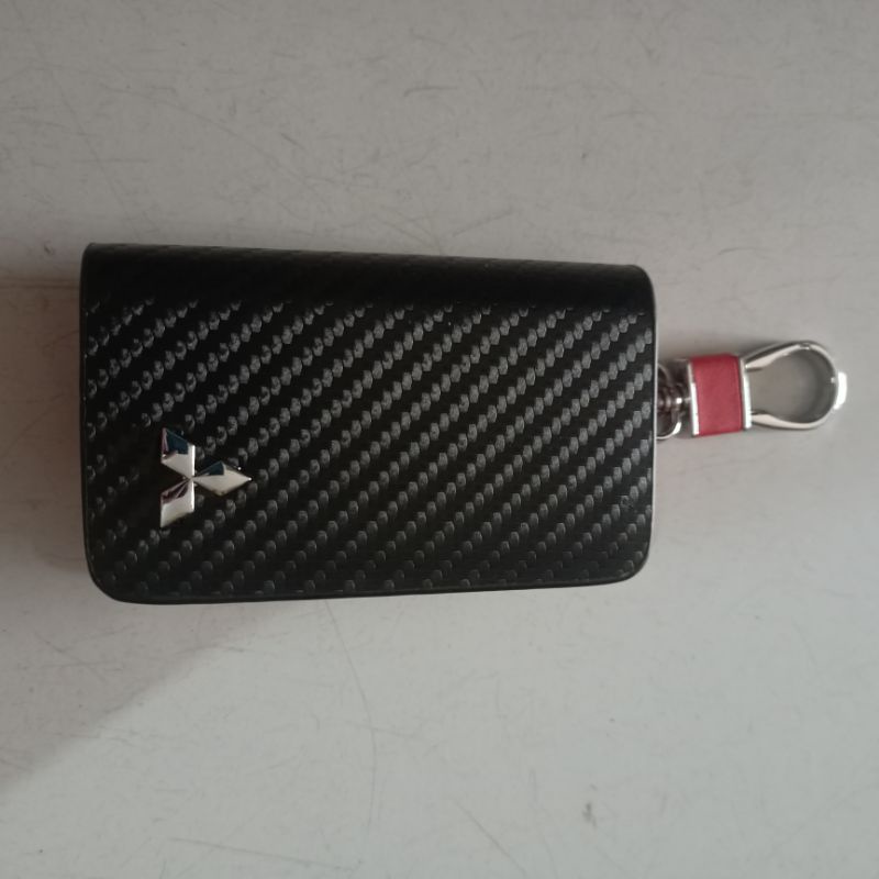 Dompet STNK model Carbon Logo Mitsubishi