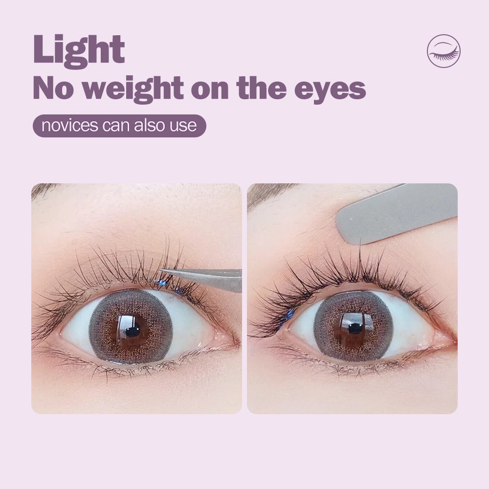 MAGFEY7290 Pengiriman sangat cepat Bulu Mata Palsu Tanam Fake Eyelash Extension Alat Kecantikan Kosmetik Aksesoris Lengk