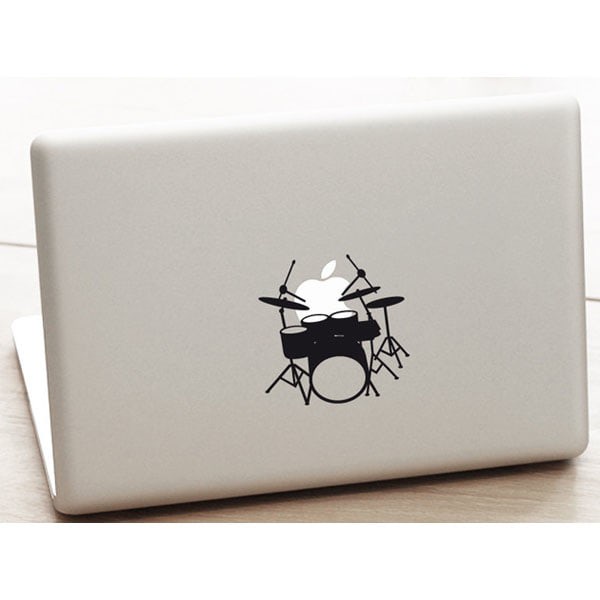 Stiker Laptop MacBook Asus Acer Dell Lenovo - Sticker drumset