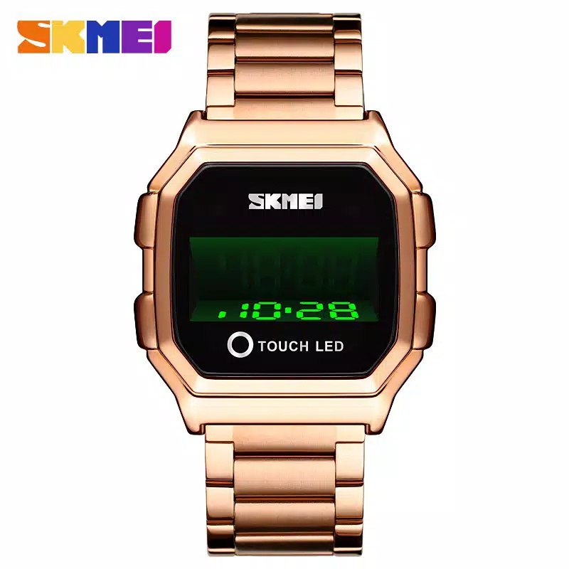 JAM TANGAN RANTAI COWOK DIGITAL SKMEI 1650 ORIGINAL WATERPROOF 50 ATM/JAM TANGAN SKMEI TERLARIS/ Jam Tangan Pria RANTAI SKMEI 1650 LED 3D DISPLAY/ Jam Tangan Pria Digital New LED Display