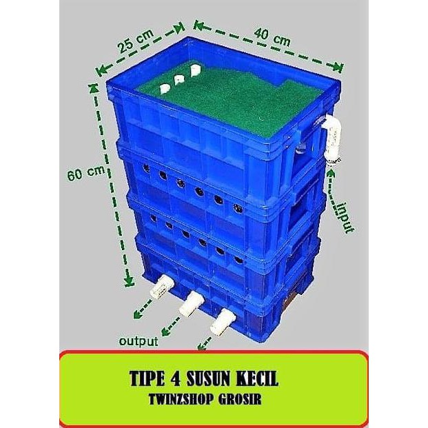 Terbaru Trickle Filter Kolam Ikan Koi ( 6 Susun Kecil )