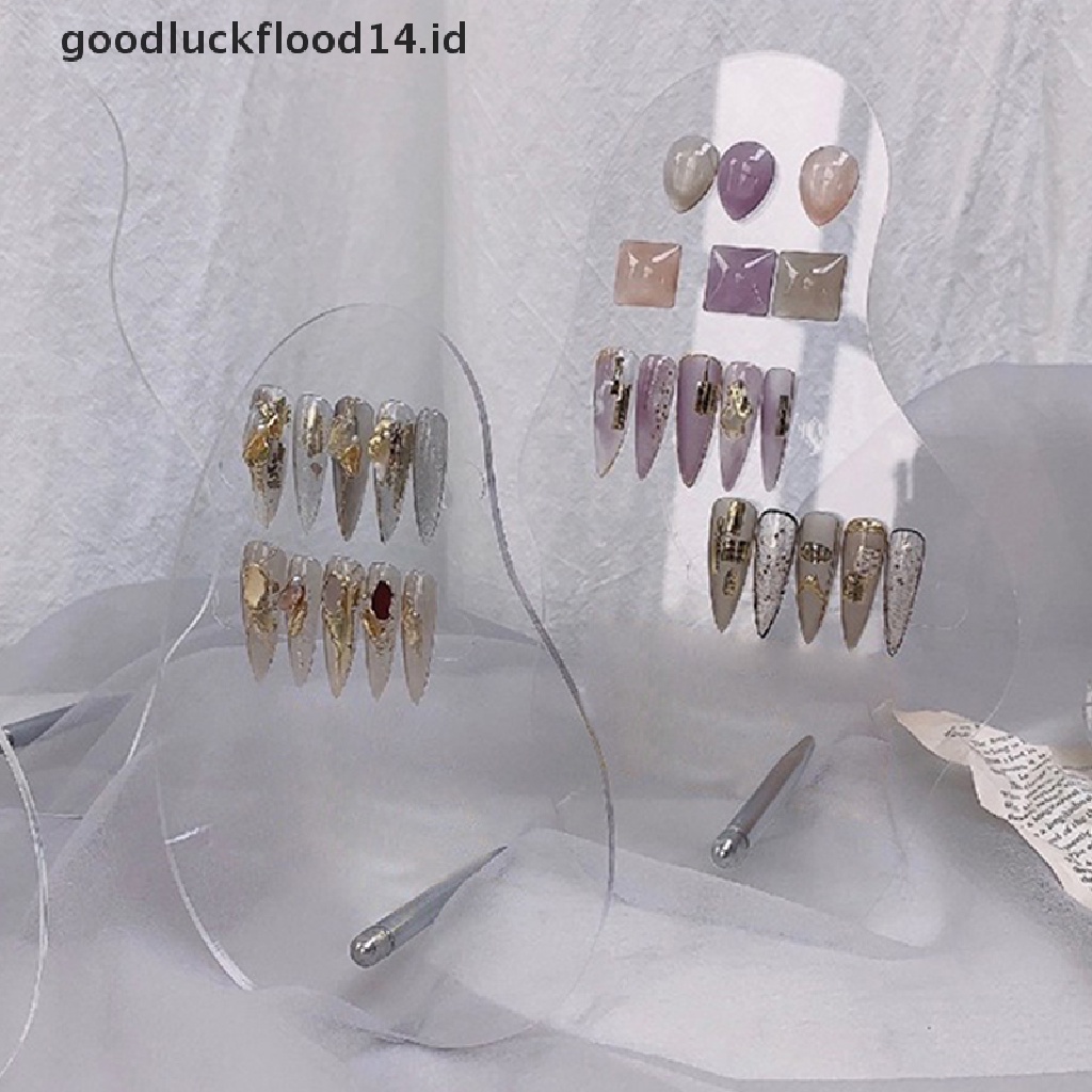 [OOID] Irregular Acrylic Nail Art False Tips Display Board Shelf Display Stand Manicure ID
