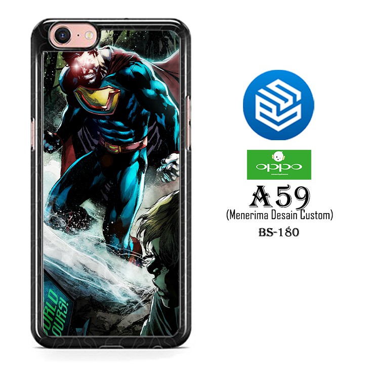 Jual Casing Keren Hp OPPO A59 Custom Hardcase Cover Superman Wallpaper