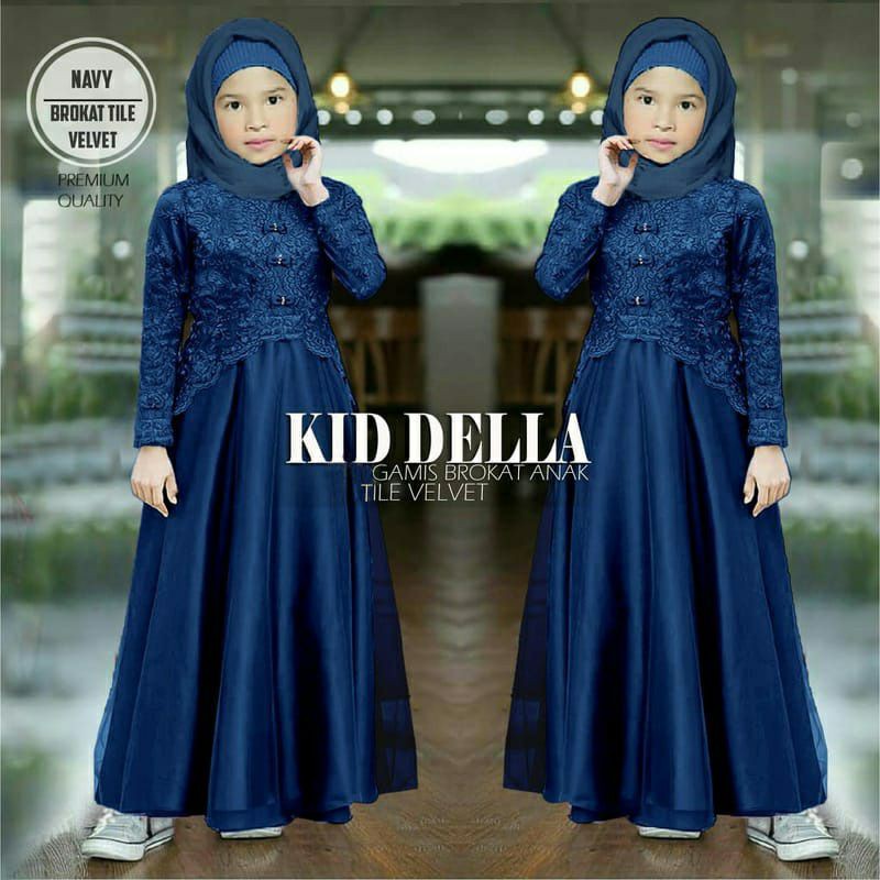 PCS MAXY DELLA KID FASHION GAMIS ANAK PEREMPUAN BAHAN BRUKAT JC