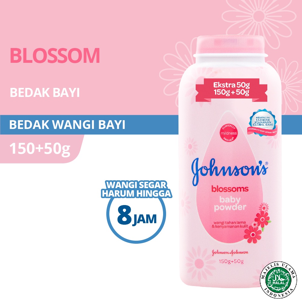 Johnsons Powder Blossoms / Bedtime 150gr + Bubble Wrap / Toko Makmur Online