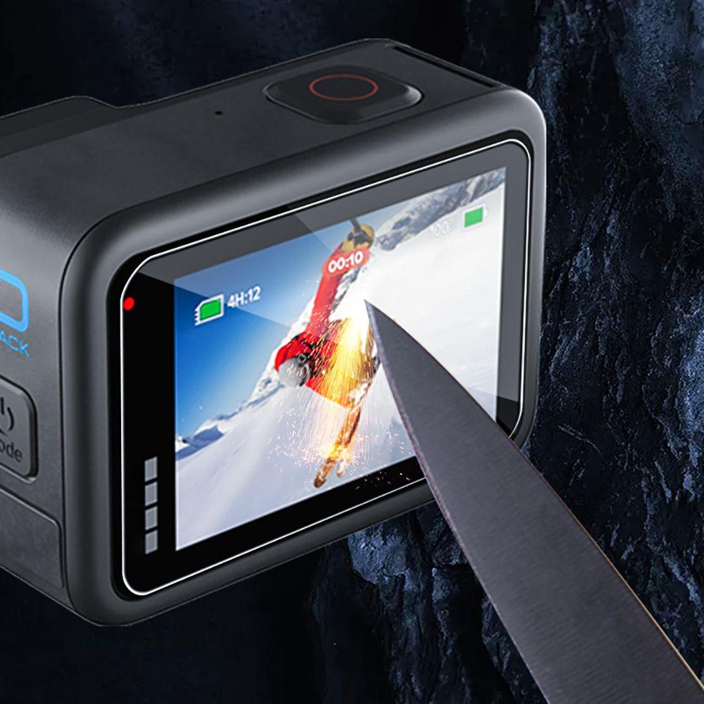 POPULAR Populer 1/2set Film Pelindung Layar Kamera Aksesori Kualitas Tinggi Untuk GoPro Hero10 9hitam