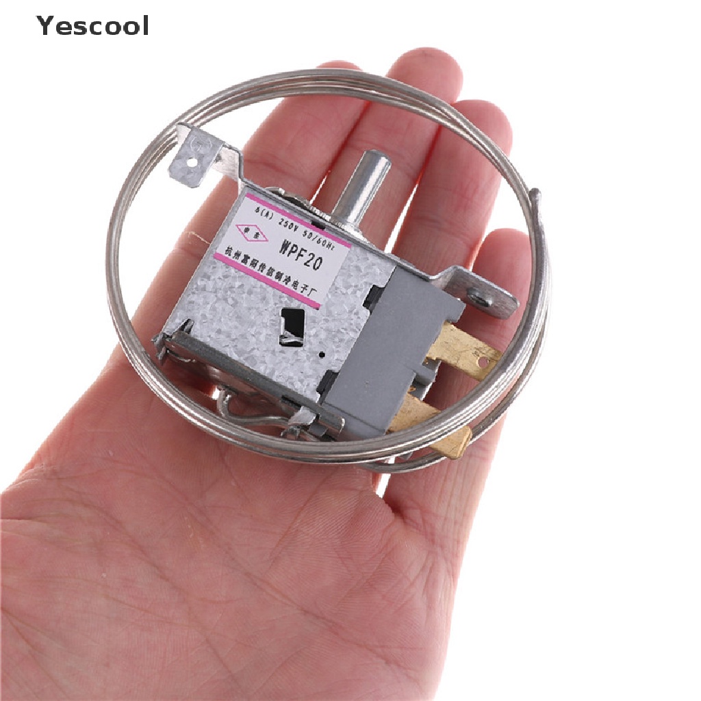 Yescool WPF-20 Termostat Kulkas 2 Pin Dengan Kabel Metal