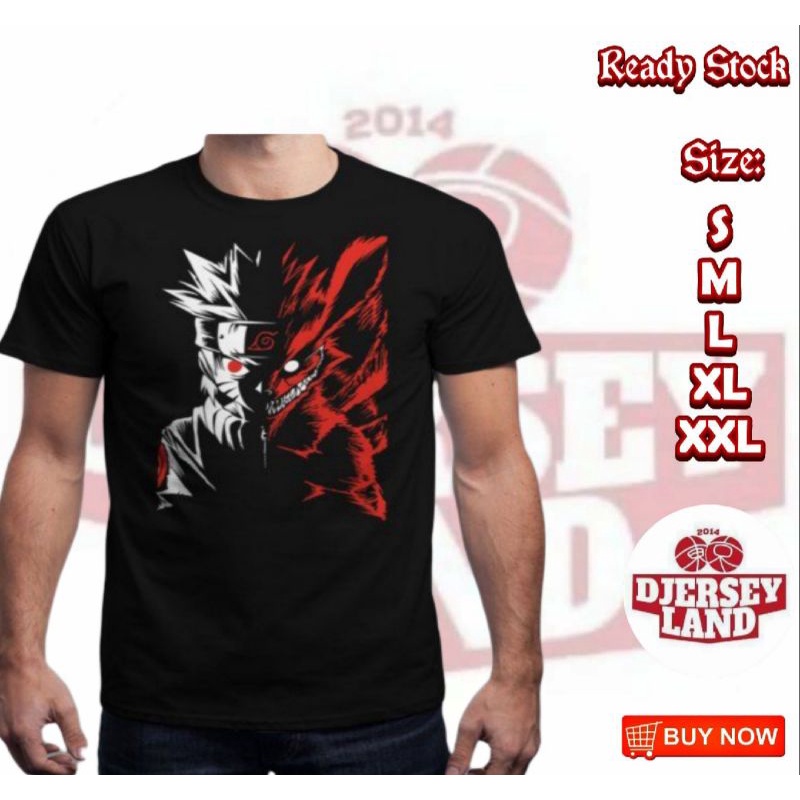 KAOS DISTRO ANIME NARUTO KEREN BAHAN COTTON COMBED