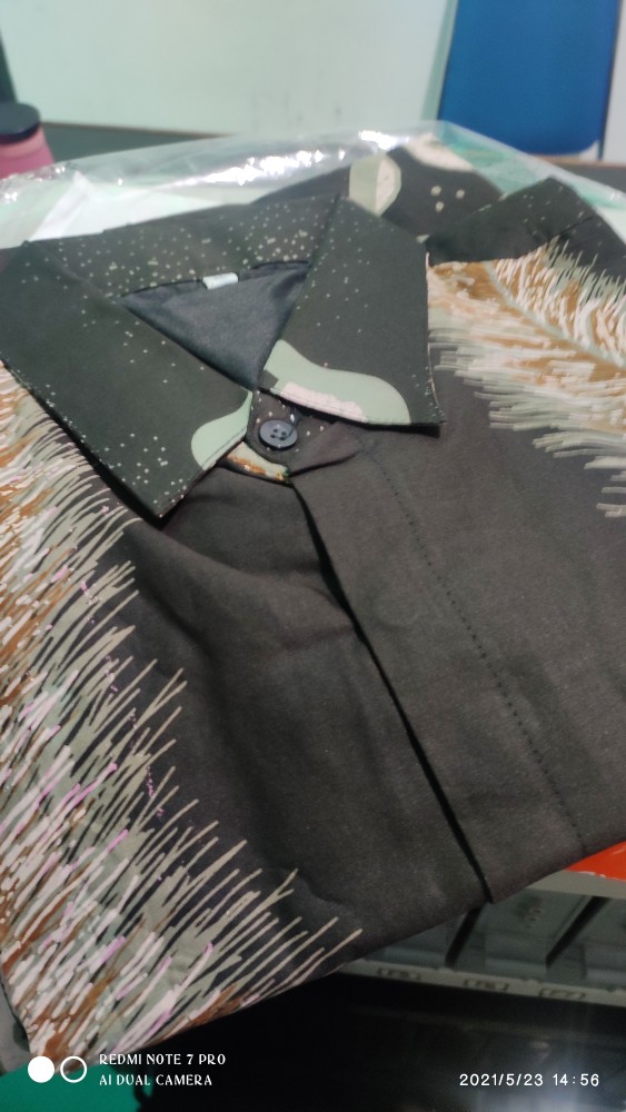Kawung Kencono Sogan Kemeja Batik Pria Panjang Full Furing By Ukail Batik