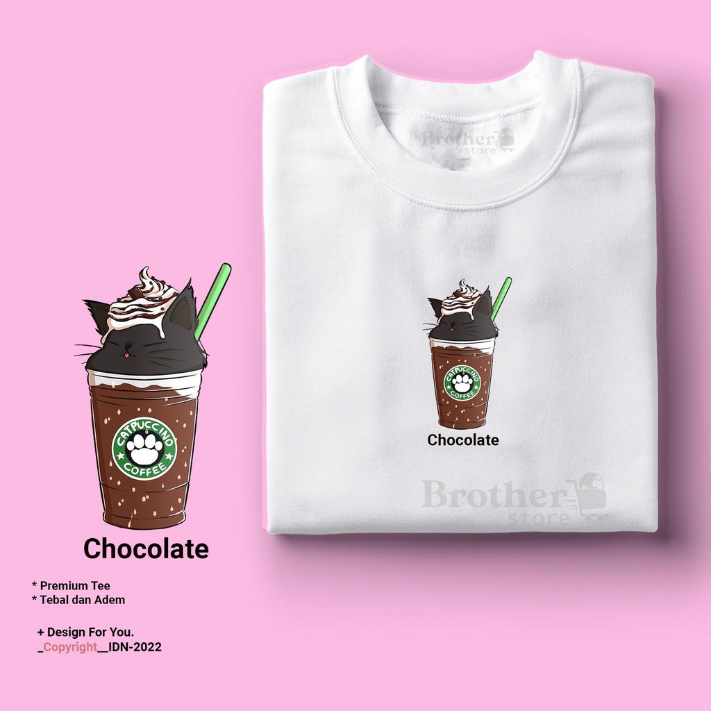 BROTHER STORE - Kaos Distro Pria - KAOS COWOK CEWEK - Kaos Kata Kata - Articel Chocolate Premium