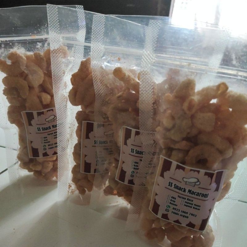 

(Termurah)macaroni bantet/macaroni kering/macaroni renyah kemasan pouch di jamin nagihin