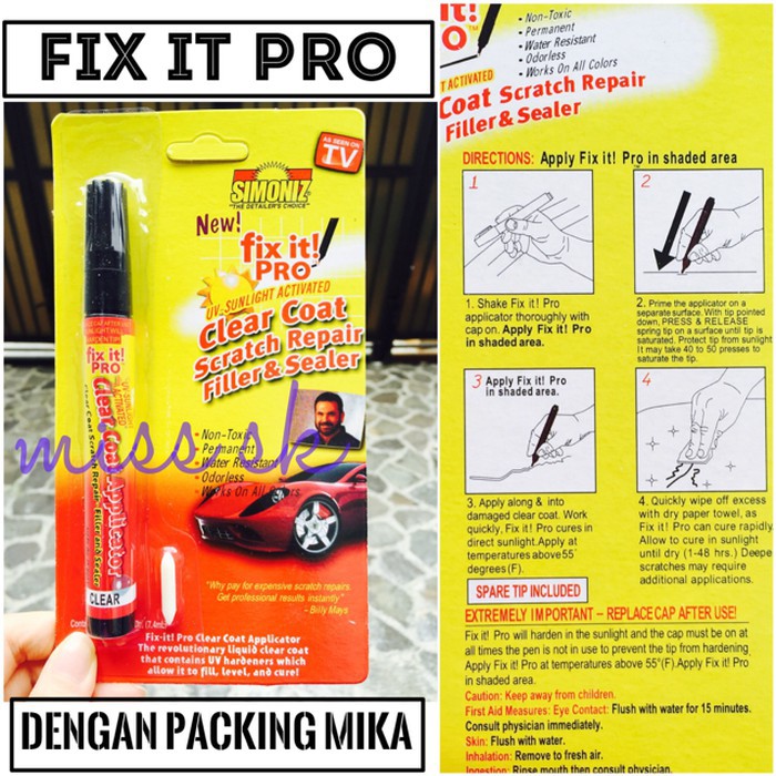 

GTS FIX IT PRO ( Penghilang Baret / Noda ) Spidol Ajaib