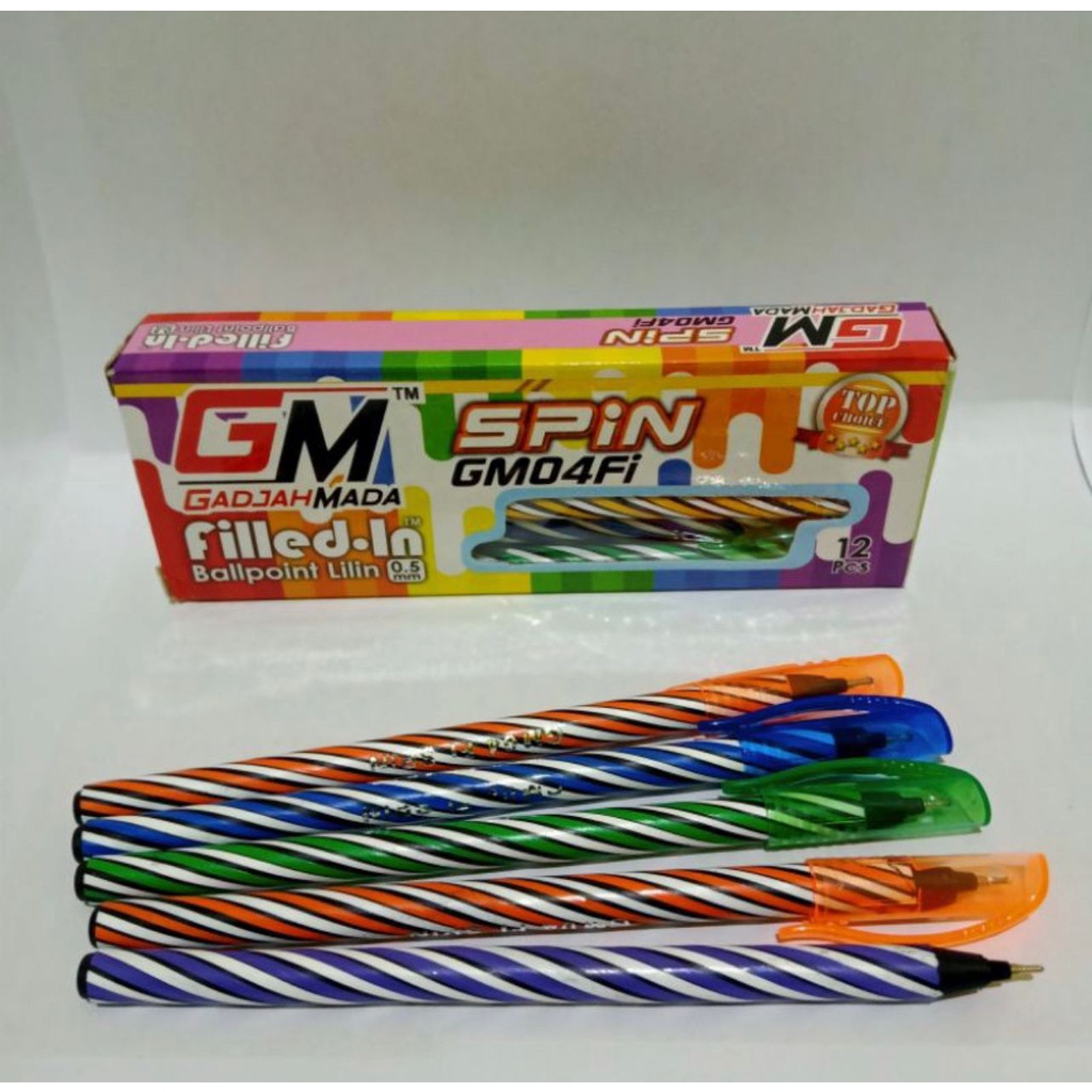 

BOLPOIN GM & NEVADA BOLPEN LILIN LILIR ISI 12 BIJI