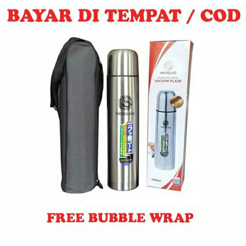 termos stainless 1 liter ( termos air panas )