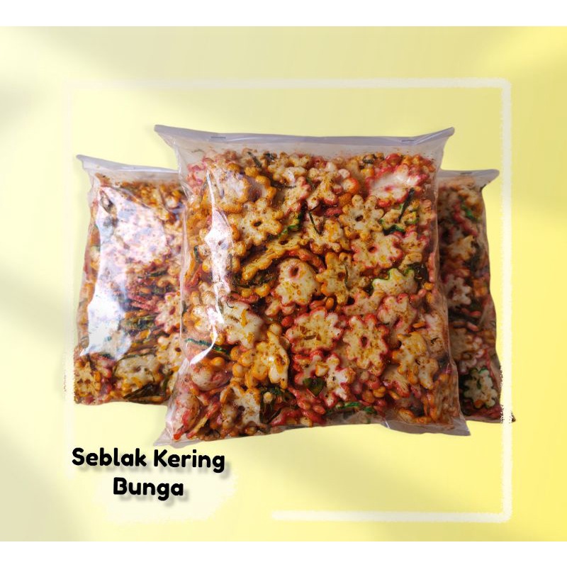

Seblak Kering Bunga Gurih Renyah Cemilan Kriuk Oleh-Oleh Bandung