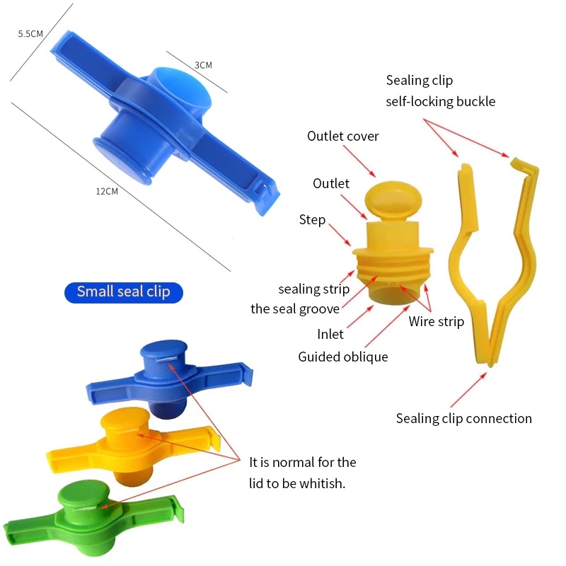 Hot Sale/Klip Penyegelan Kreatif Dapat Digunakan Kembali/Penyimpanan Makanan Snack Sealing Bag Clips/Sealer Clamp Dengan Tutup Aksesoris Dapur