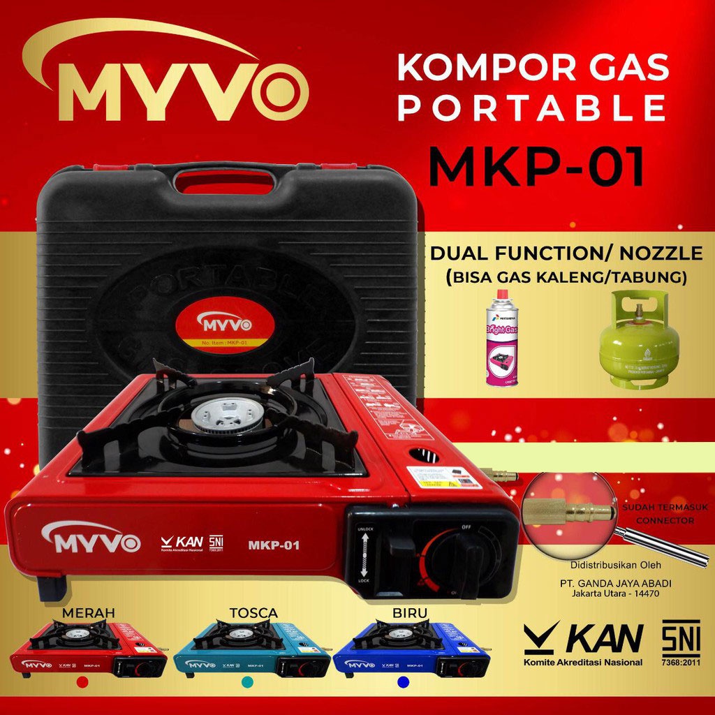 Myvo Kompor Portable 1 Tungku Dual Function - MKP01