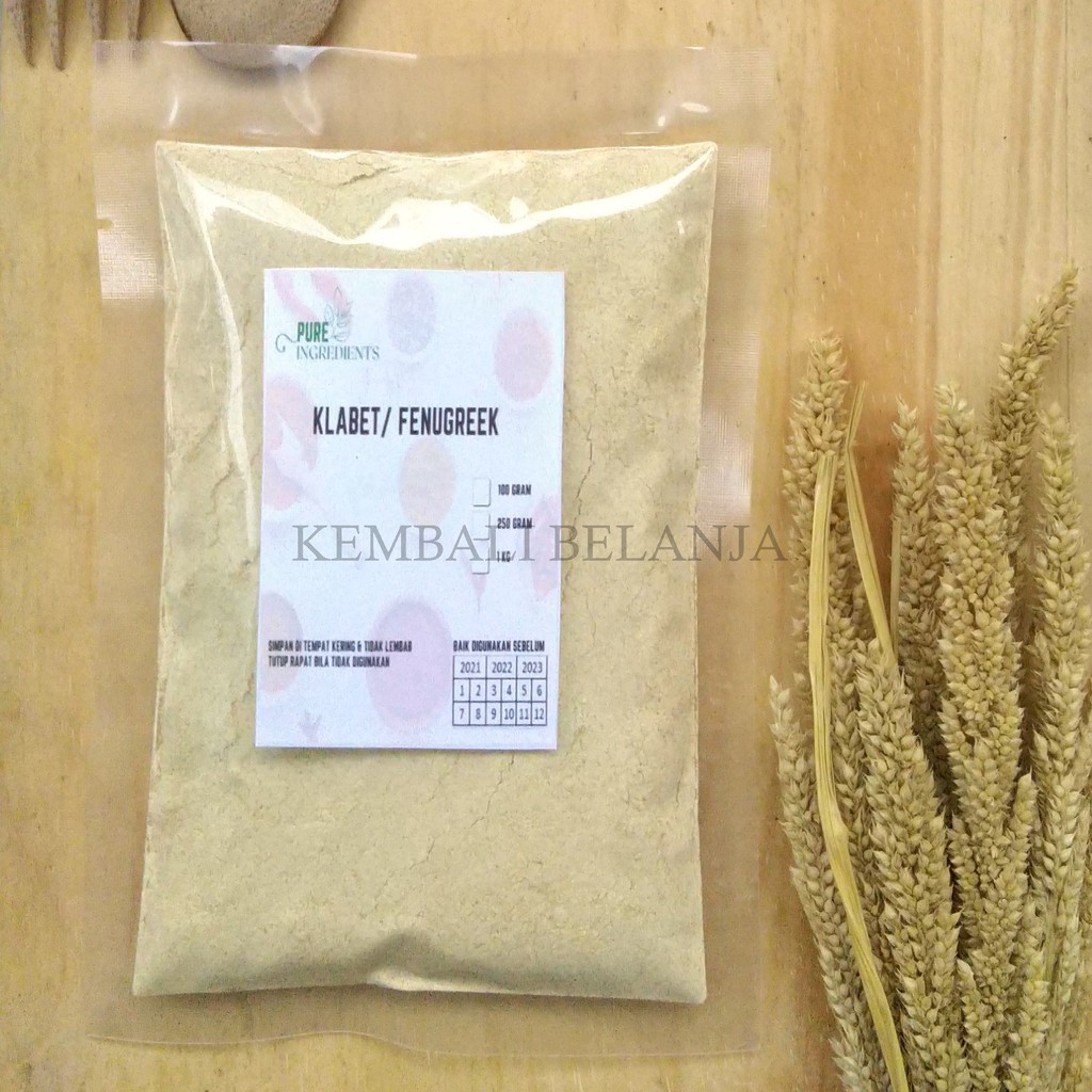 Klabet Bubuk 100 Gram/ Kelabet/ klabat/ Fenugreek/ Methi