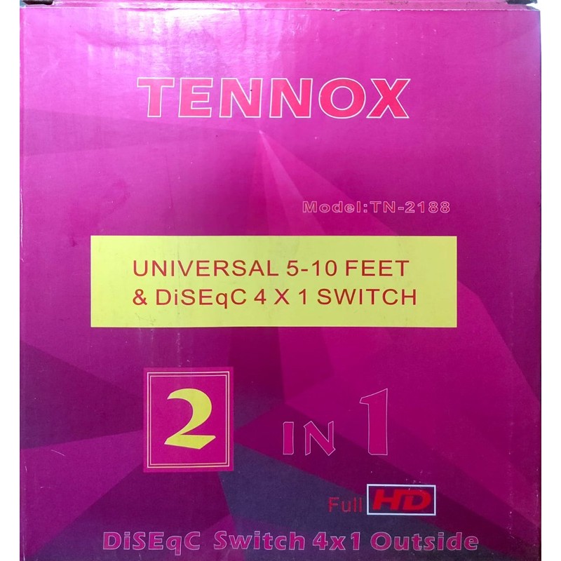 LNB C BAND 2in1 ( 2 SATELIT 1 RECEIVER ) VINSAT tanpa SWITCH