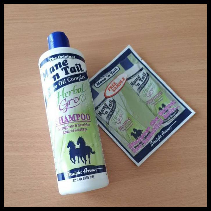 SHAMPOO MANE N TAIL / SHAMPO KUDA HERBAL GRO 355ML LIMITED EDITION