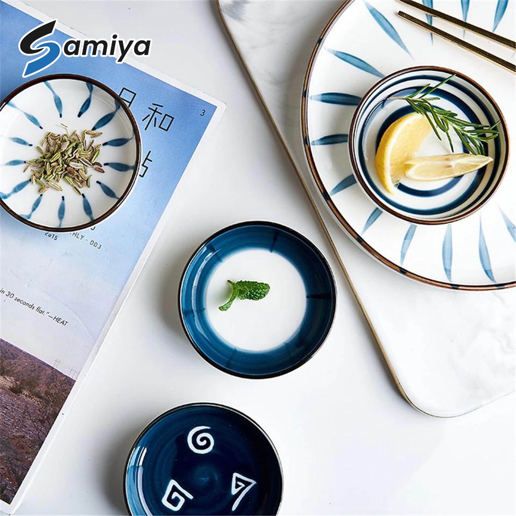 japanese saucer ceramic plate / piring kecil keramik buah snack cake kue sushi alas tatakan cangkir